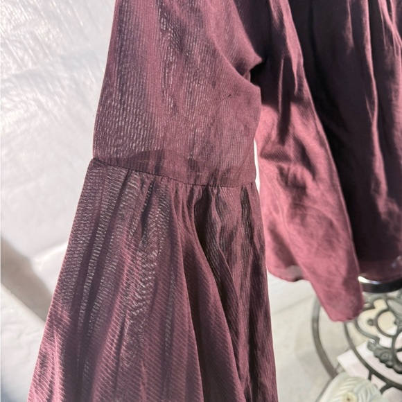 Embroidered Purple Women's Top - Picture 4 of 5